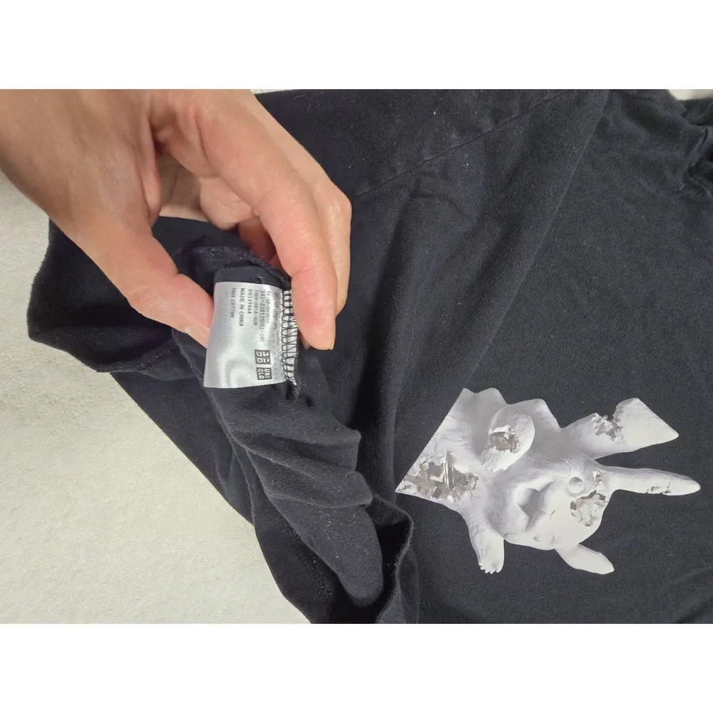 Uniqlo UT x‎ Daniel Arsham Pokémon Pikachu Graphic T-Shirt Black Size S